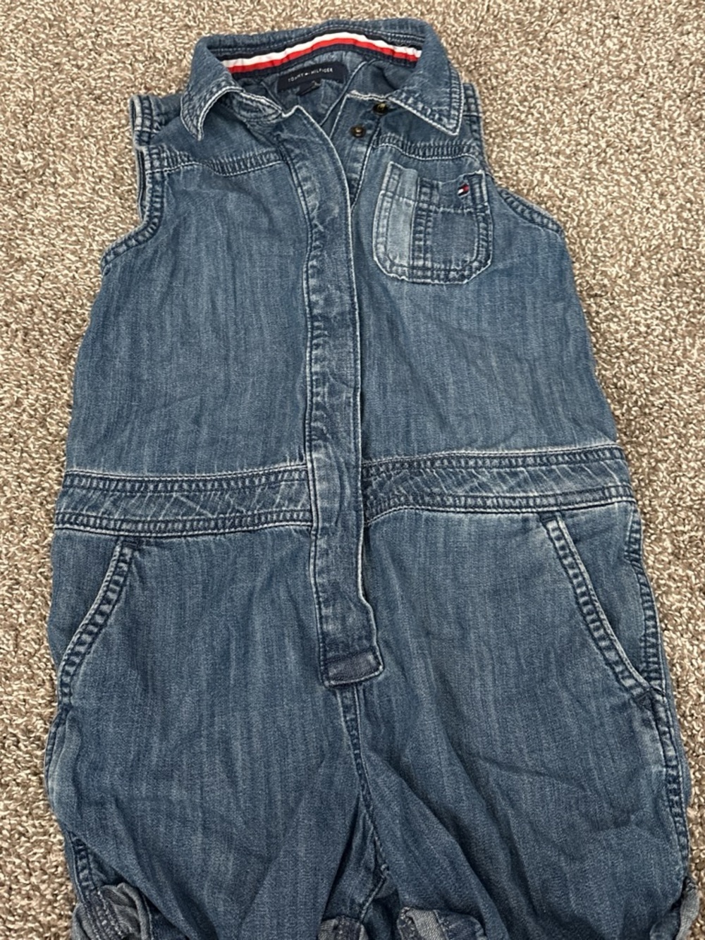 Tommy Hilfiger kids Denim Jumpsuit - Blue